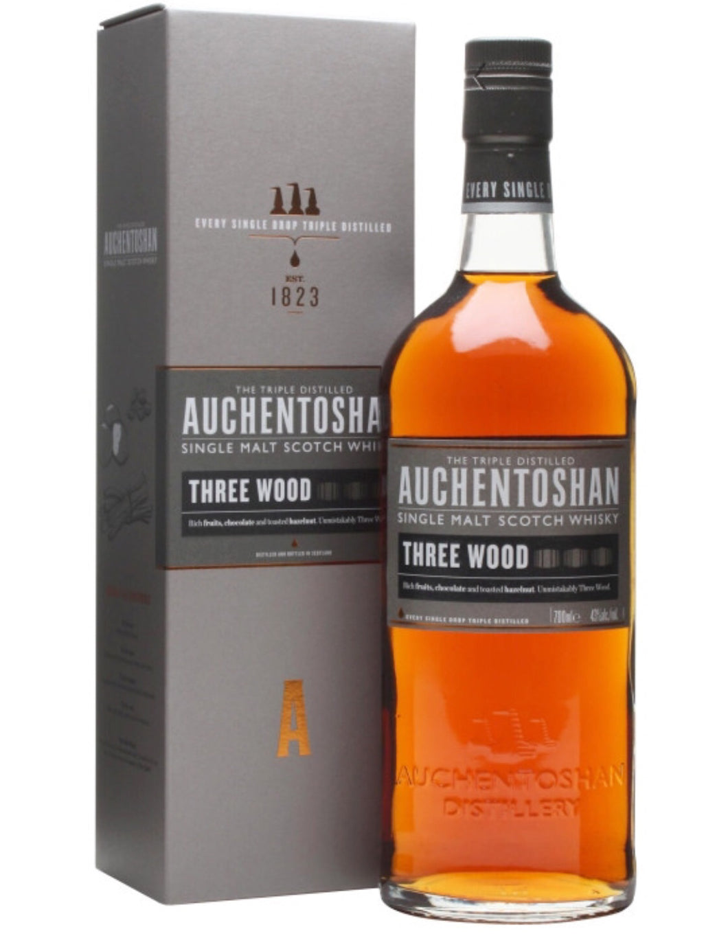 Auchentoshan three wood 750ml